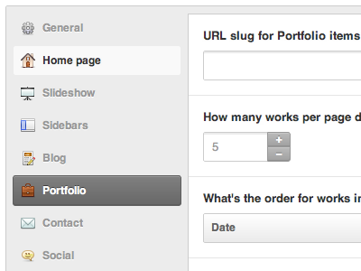 General options page admin framework options panel theme ui wordpress