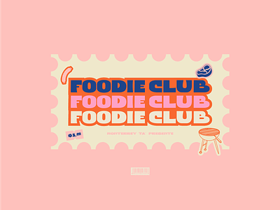 Foodie Club 2 branding branding design design diseño graphic design handlettering illustration letter lettering type
