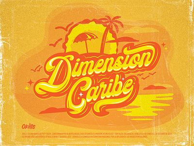 Dimensión Caribe beach beach party cartoon diseño handlettering handmade handmadetype illustration letter lettering lettering art monterrey music script script lettering type typography typography art vector venezuela