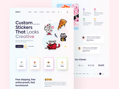 Web Landing Page agency landing page orix sticker sticker design stickermule web web agency web design web design agency web designer webdesign website website design