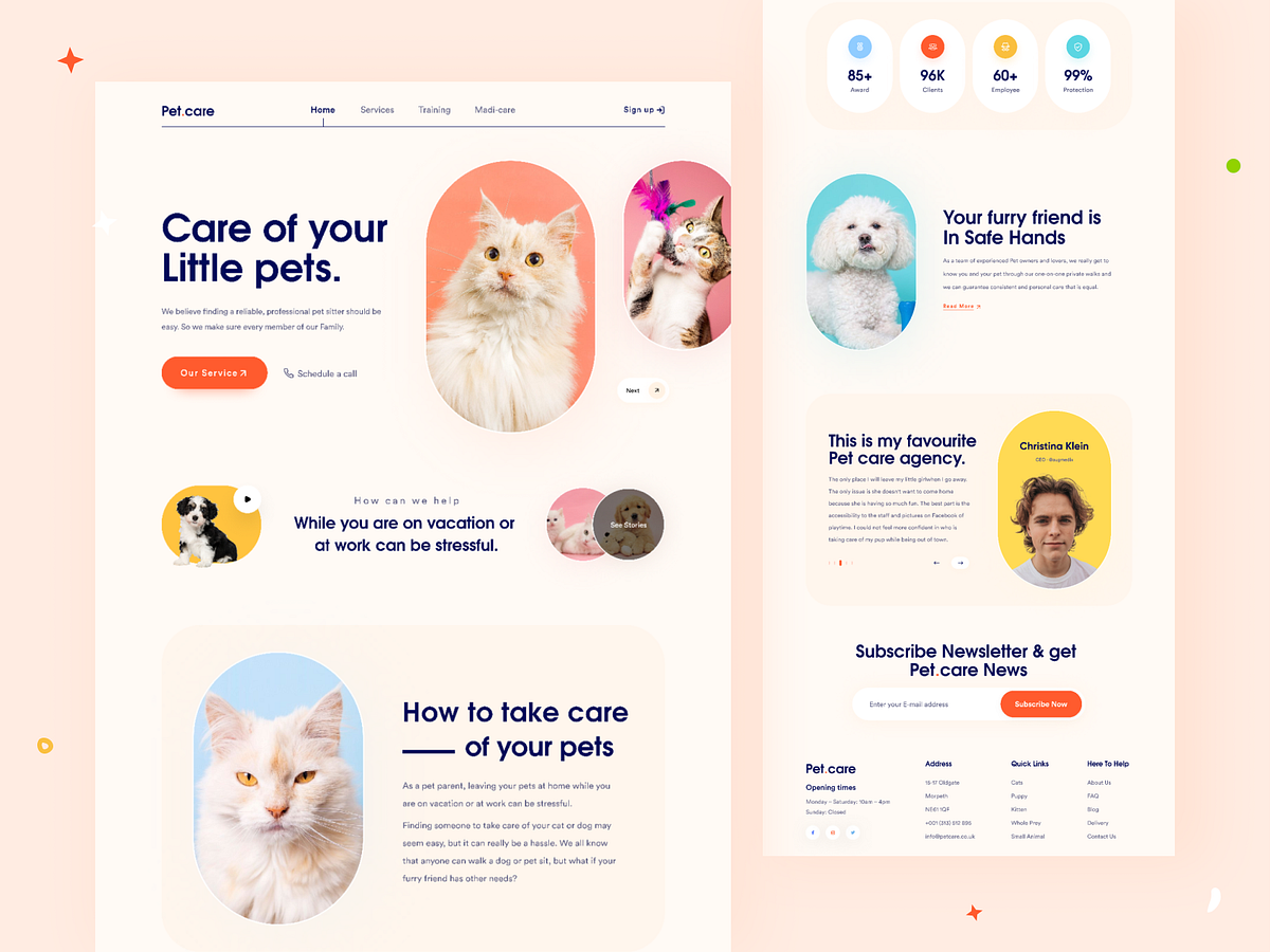 Web Landing Page by Orix Creative on Dribbble