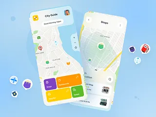 Map UI designs, themes, templates and downloadable graphic elements on ...