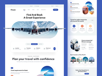 Flight Booking Web Design