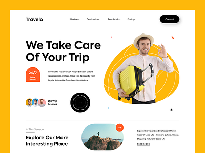 Travelo Web Header.