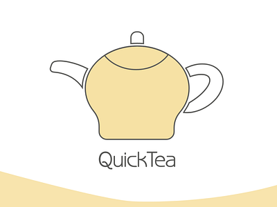 " QUICKTEA " design concept for a cozy pastry shop branding graphic design logo