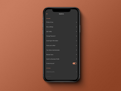 Daily UI Challenge 007 - Settings #dailyui