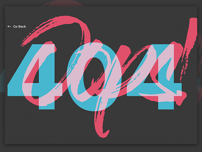 Daily UI Challenge 008 - 404 #dailyui daily 100 dailyui design typography ui