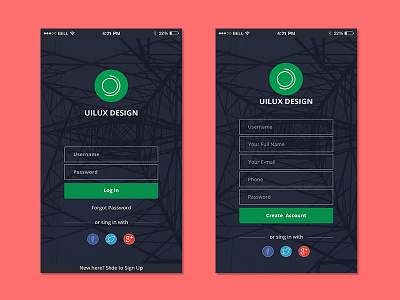 Log In Apps app apple beta design iphone minimal mobile redesign simple