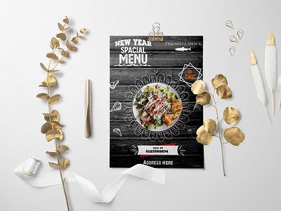Food menu flyer design