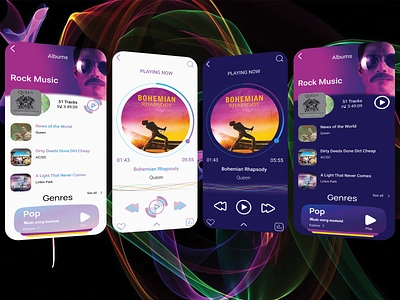 Music app app app design app ui design designer freddie mercury landingpage music music app music player music player ui ui ux web webdesign website design