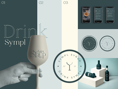 Branding for Drink Brand branding design logo minimal poster ui