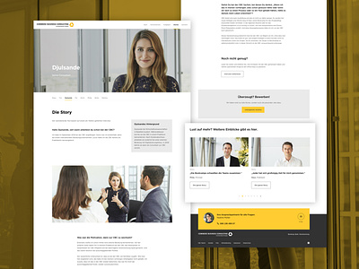 Commerz Business Consulting design flat images interface online responsive design ui web webdesign website