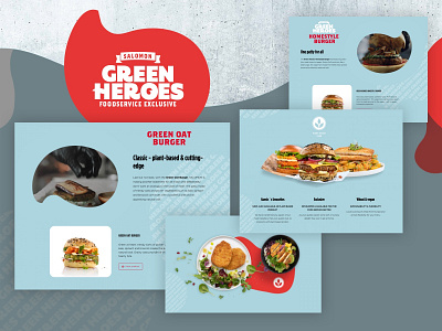 GREEN HEROES design flat food illustration interface lifestyle online web webdesign website