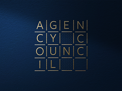 agency council | logo branding council design event graphic design grid identity logo