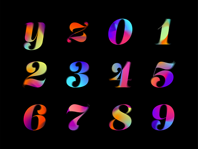 Part3: 36 Days of Type 2021 2021 36daysoftype alphabeat alphabet calligraphy colors gradient lettering letters numbers