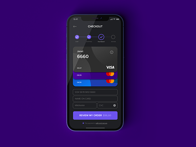 Daily UI #02 • Credit Card Checkout