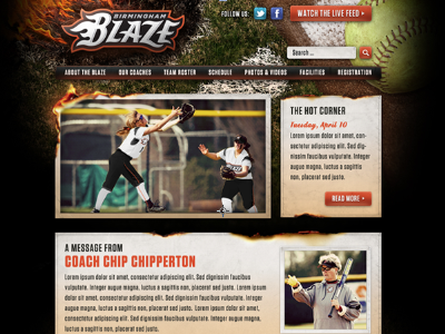 Birmingham Blaze Website coaches loupe sports website