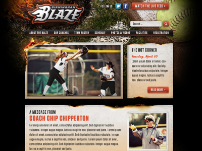 Birmingham Blaze Website