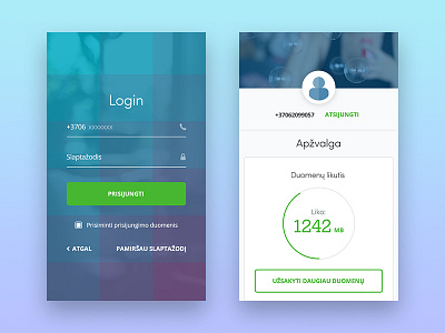 App UI by Adomas Aleno on Dribbble