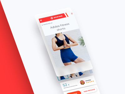 Product page UI e shop ecommerce sport ui ux