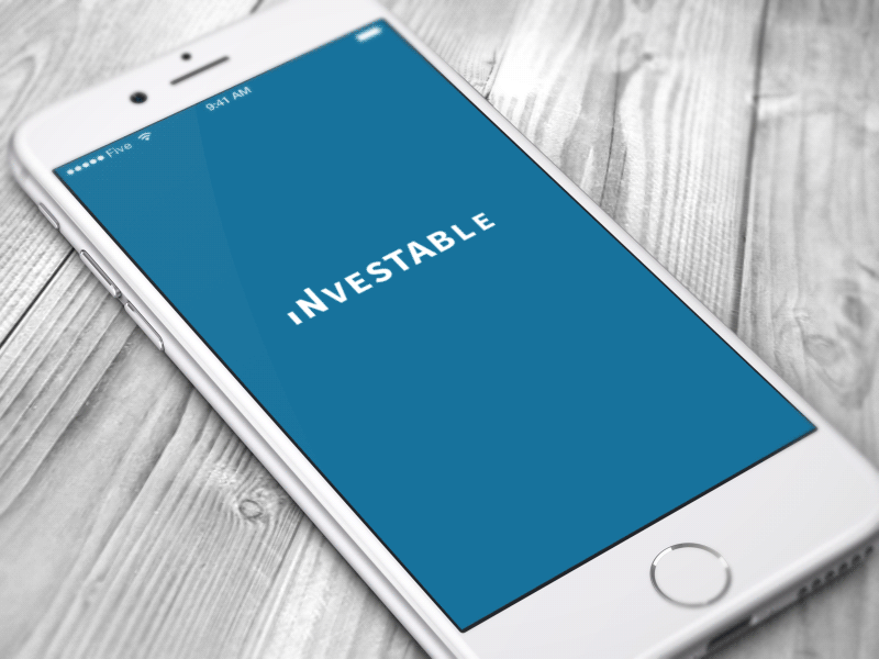 Investable animated logo animation app invest investable iphone motion graphics ui