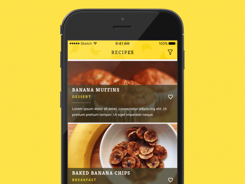 Banana Recipes - Filter