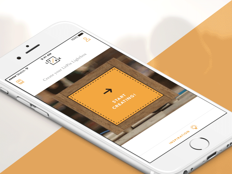 LitPix Inspiration animation images inspiration ios litpix modal scroll thumbs ui