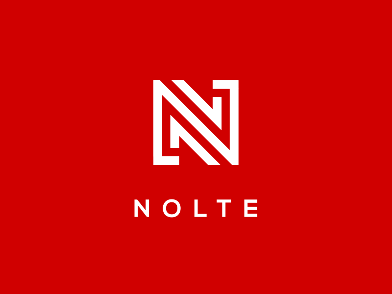 Nolte Logo - Negative 2d animation logo n nolte stylized letter
