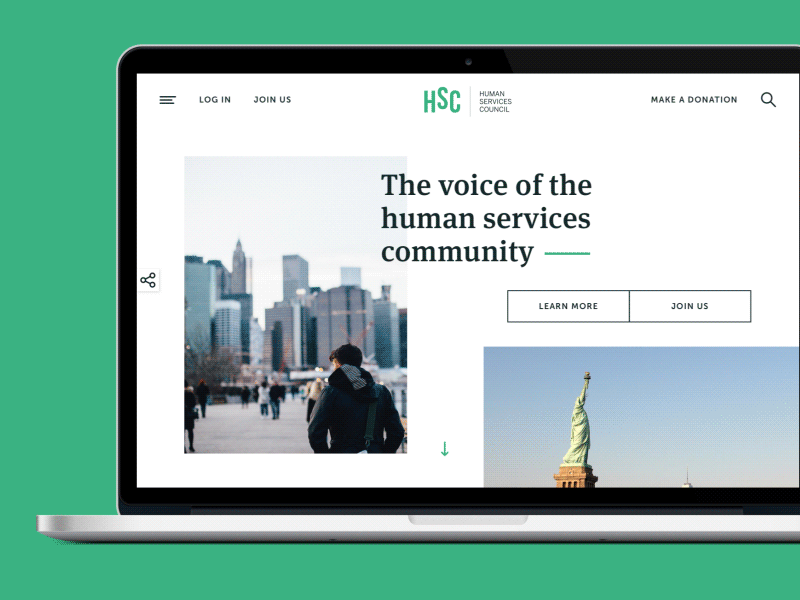 HSC Landing page concept