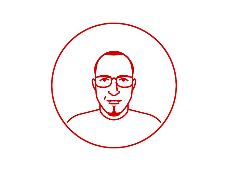Nelson the Web Developer animation avatar face head nolte outline profile stroke team