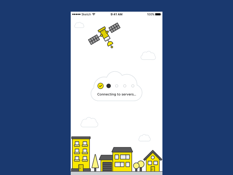 Loading Process bar checkmark flat illustration loading process simple steps timeline