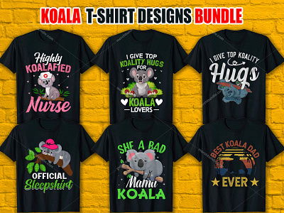 KOALA T-Shirt Design Bundle