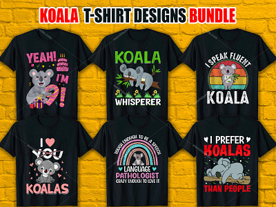 KOALA T-Shirt Design Bundle