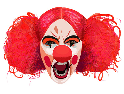 Killer Clown Vilanelle Art artist design illustration procreate