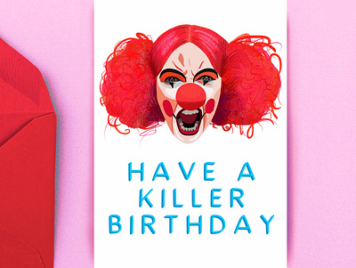 Have a Killer Birthday | URGHH Card Co. artist cartoon design illustration procreate