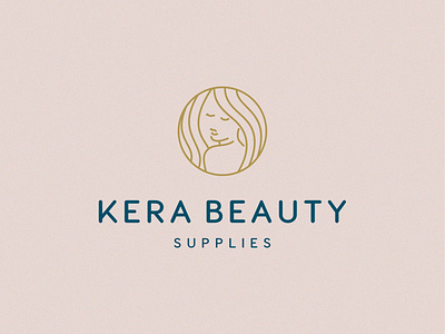 Kera Beauty beauty beauty brand beauty logo branding clean design earthy glam hair identity design logo minimal minimalist minimalist logo natural wholesome woman
