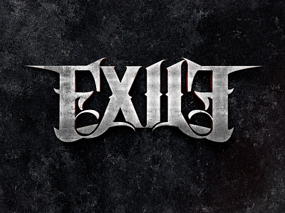 EXILE: Metal band logo design band band logo branding design dj heavy metal illustration logo logo design rock typography vector