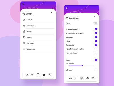 Settings Designers app