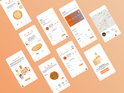 Customize Pizza Mobile App adobe xd branding design dribbbleindo figma interaction design logo micro interaction ux