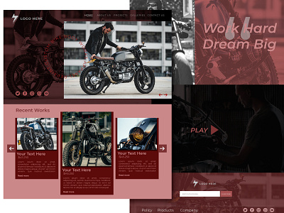 Motoworks Landing Page