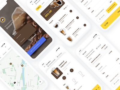 Coffee shop app concept