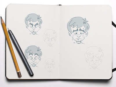 Emotions angry character drawing emotions happy illustrations neat pencil sad