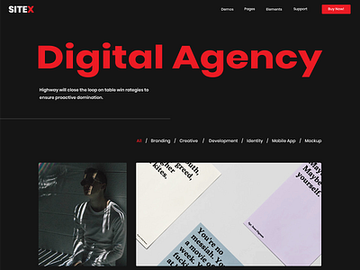 Digital Agency agency website dark dark website design digital agency graphitivity sitex ui