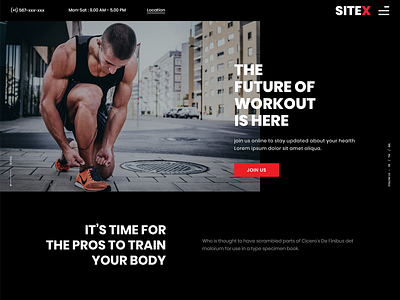 Gym Trainer, Fitness and Workout Website