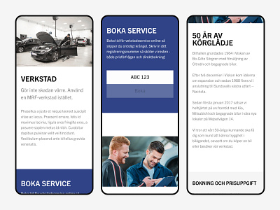 Service page