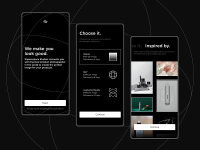 Squarespace Studios Contest Finalist app design dreamprojects ios layout squarespace ui user experience user interface ux