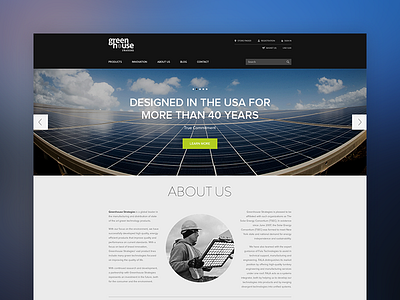 Greenhouse Strategies Website clean costa rica flat flat design led lightning minimal simple ui user interface web design website