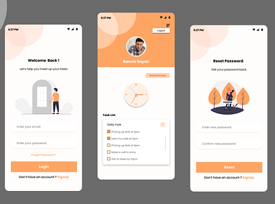 To-do App UI/UX app design graphic design illustration ui ux