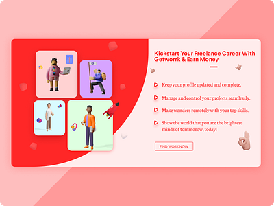 Find Work Landing Page .