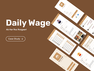 Daily Wage Workers App app branding design graphic design ui ux